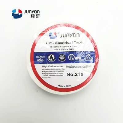 218 Fire Retardant Electrical Tape 19mm White PVC Tape For Electrical Insulation