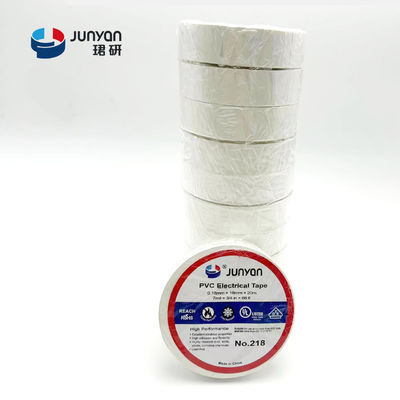 218 Fire Retardant Electrical Tape 19mm White PVC Tape For Electrical Insulation