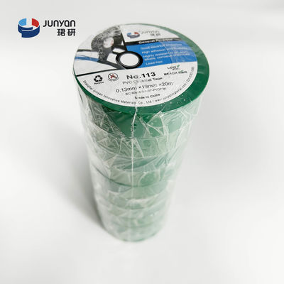 Green PVC Tape 50mm 19mm 25mm PVC Electrical Adhesive Tape Flame Retardant