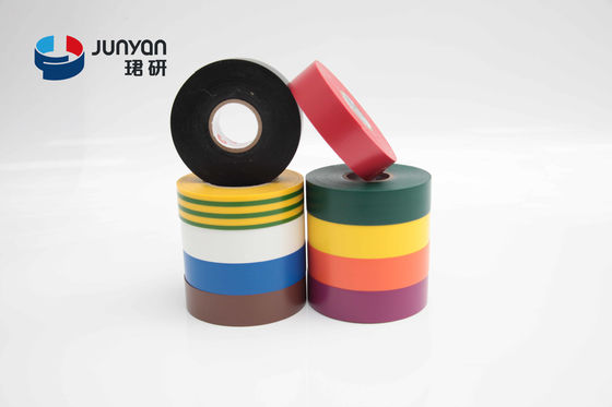 Color Coding Easy Tear PVC Tape 0.13mm Flame Retardant PVC Tape For Electrical Insulation