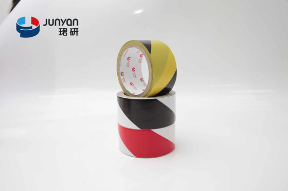 Yellow Safety PVC Floor Marking Tape Easy Tear Waterproof  150% Elongation