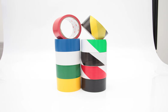 1.2-3 N/Cm Adhesion PVC Lane Marking Tape , Durable PVC Flooring Tape