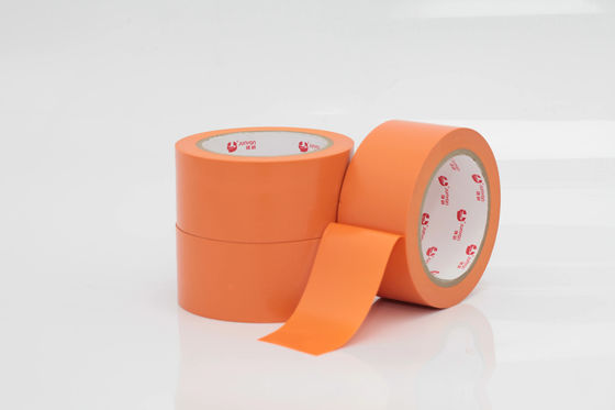 Polyvinyl Chloride PVC Protective Tape 150% Elongation Orange PVC Tape 0.13mm Thickness