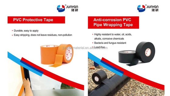 Non Polluting Adhesive PVC Tape Easy Stripping No Liner Guaranteed