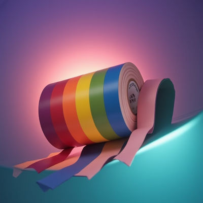 Rubber Based Adhesive PVC Masking Tape 0.14mm Thickness For Industrial Applications