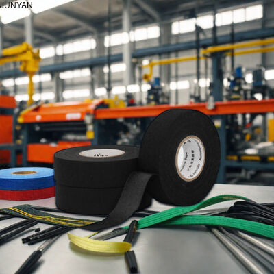 JUNYAN PET Fleece Tape Flame Retardant Noise Dampening Vehicles Elevated Temperature Low VOC Odor RoHS REACH Compliant Model